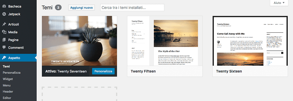 Tema gratis per WordPress