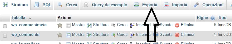 trasferire wordpress